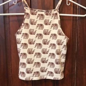 Elephant crop top
